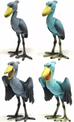 【中古】トレーディングフィギュア 全4種セット 「あそべる生物フィギュアシリーズ 動かない鳥 ハシビロコウ」