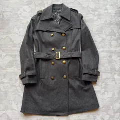 美品 witty & pitty ウール混コート L 金ボタン トレンチ風