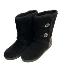 RE331【美品】 Tory Burch トリーバーチ　ムートンブーツ　レディース　ブラック　黒　サイズ記載なし