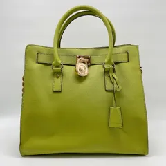 RD2 MICHAEL KORS マイケルコース レザートートバッグ ショルダーバッグ 2way グリーン チェーン ゴールド レディース