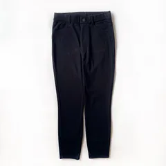 UNIQLO　ユニクロ ウルトラストレッチハイライズクロップドレギンスパンツ レギパン M 黒 ブラック　ストレッチ 伸びる　レイヤード