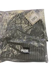 ♪131 Puma Ribbed Classic Cuff Beanie 02403803 プーマ ニット帽 クラシック カフ ビーニー 未使用 保管品のサムネイル
