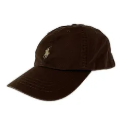 POLO RALPH LAUREN ポロ・ラルフローレン ロゴ刺繍キャップ size53cm-63cm/ブラウン