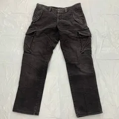 INCOTEX／インコテックス カーゴパンツ メンズ チャコールグレー系 コットン100％ ワーク風 上質素材のサムネイル