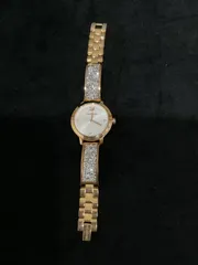 Swarovski ゴールドクリスタルウォッチ