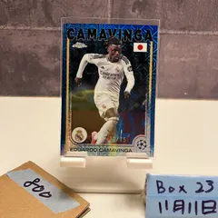 2024 ToppsChrome Eduardo Camavinga 22/75 Real Madrid CF Blue カード