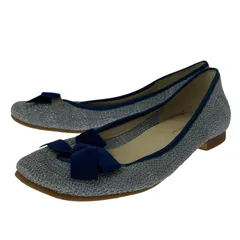 JELLY BEANS ジェリービーンズ フラット リボンパンプス size23 1/2/ライトブルー×ブルー