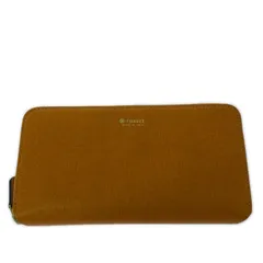 russet ラシット ラウンドファスナー長財布/オレンジ