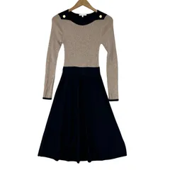 【PauleKa】超美品★ポールカ スカラップ半袖ニットワンピース(黒) PauleKa】超美品☆ポールカ スカラップ半袖ニットワンピース(黒) 楽天