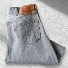 ■古着 Levi's 501ジーンズ デニムパンツ グレー 22年製 W38L32【L5293】