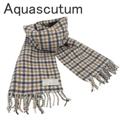 アクアスキュータム Aquascutum マフラー カシミヤウール