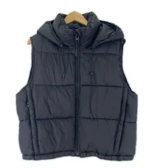 ZARA ザラ  フード付き ダウンベスト sizeEUR L/ブラック