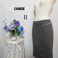 ナラカミーチェ　極上美品　ウール混　ひざ丈タイトスカート　ストレッチ有り