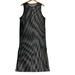 美品 JEANASiS ジーナシス タグ付き メッシュ ノースリーブワンピース sizeF/ブラック