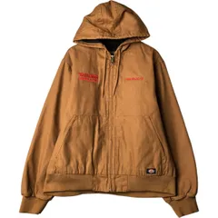 古着 ディッキーズ Dickies アクティブジャケットタイプ 中綿入り ダックフルジップパーカー メンズXL相当/eaa600355
