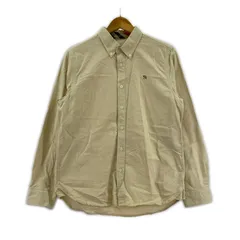 Arnold Palmer アーノルドパーマー ワンポイントロゴ刺繡 ボタンダウン長袖シャツ sizeS/ライトベージュ