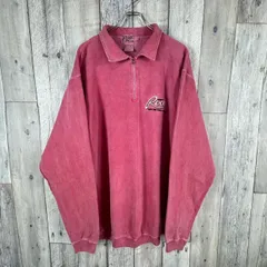 OLD Roots ルーツ カナダ製 後染め 襟付き ハーフジップ スウェット スエット トレーナー メンズ XL サイズ