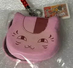 e❌夏目友人帳❌　 ニャンコ先生　ピンク　もなか　フィギュアストラップ