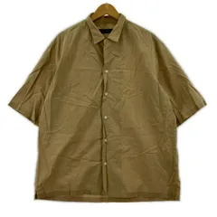 nano・universe ナノ・ユニバース 半袖シャツ sizeL/ベージュ系