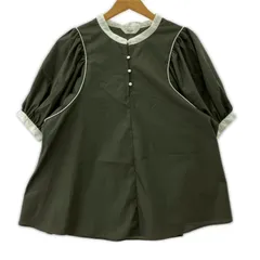 BEAMS HEART ビームス ハートブラウス size表記なし/カーキ