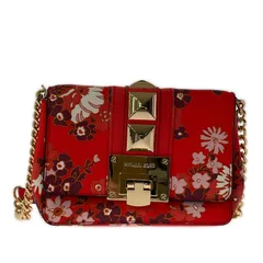 Michael Kors マイケルコース 花柄ショルダーバッグ/オレンジ系