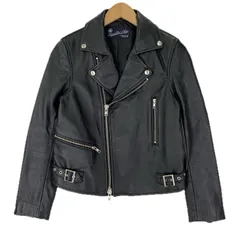 URBAN RESEARCH Sonny Label アーバンリサーチサニーレーベル ラムスキン レザーライダースジャケット size38/ブラック