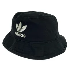adidas アディダス ロゴ刺繡 バケットハット sizeOSFW(54-57cm)/ブラック