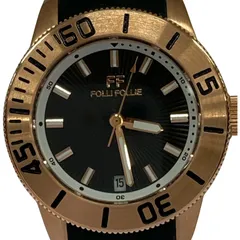 Folli Follie フォリフォリ WF8R037ZD腕時計/ピンクゴールド系×ブラック