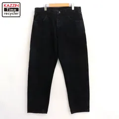 00s ラスラー RUSTLER ブラック デニムパンツ メンズ 表記32×30サイズ
