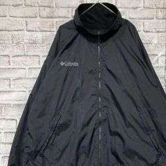 コロンビア マウンテンパーカー中綿ブラック2XL ロゴ刺繍アウトドア 