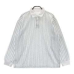 サイズ：6 JACK BUNNY ジャックバニー 2024年 長袖ポロシャツ ロゴストライプ柄 ホワイト系 [240101568408] ゴルフウェア メンズ ストスト