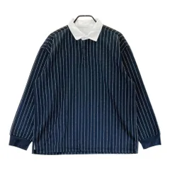 サイズ：6 JACK BUNNY ジャックバニー 2024年 長袖ポロシャツ ロゴストライプ柄 ブラック系 [240101568409] ゴルフウェア メンズ ストスト