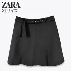 ZARA  ザラ フレア スカート  フレアスカート ミニ丈 新品未使用 ブラック XLサイズ