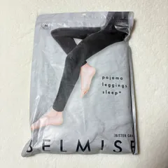 【未使用品】ベルミス/BELMISE パジャマレギンス スリープ₊ Mサイズ ビターグレー 360°超強力着圧 ふわもこエアリー素材