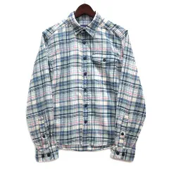 パタゴニア Patagonia ライトウェイト フィヨルド フランネルシャツ チェック ネルシャツ 54020 SP20 ブルー 青 XXS