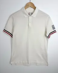 モンクレール ガンマブルー 白 ポロシャツ