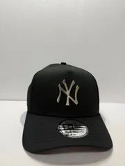 Newera ニューヨークヤンキース メタルロゴ 9forty A-FRAME スナップバックキャップ ブラックカラー
