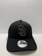 Newera サンディエゴパドレス ラインストーン 9forty A-FRAME スナップバックメッシュキャップ ブラックカラー