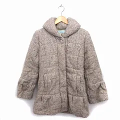 デイシー deicy 中綿 コート アウター ニット ミドル ウール混 スナップボタン ミックス 0 ベージュ /NT3のサムネイル