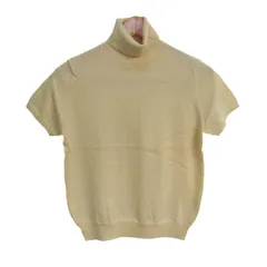 イーストボーイ ニット トップス 半袖 タートルネック セーター ウール レディース 9サイズ イエロー EASTBOY 【中古】