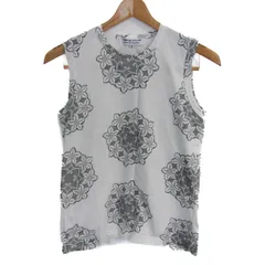 コムデギャルソン コムデギャルソン タンクトップ トップス レディース Sサイズ 白×黒 COMME des GARCONS COMME des GARCONS 【中古】