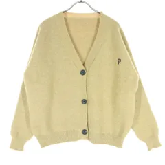 N.s エヌドットエス ワンポイント刺繍 長袖 ニットカーディガン F ブラウン系 レディース 古着