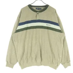 Aquascutum アクアスキュータム 日本製 ワンポイントロゴ 長袖 トレーナー L ブラウン系 メンズ 古着