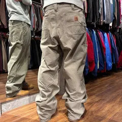 USA古着 Carhartt カーハート B151 ワークパンツ 軽量 キャンバス地 ライトブラウン