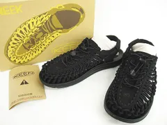 美品 KEEN UNEEK サンダル スニーカー 黒 ブラック 1014097 27cm US9 箱付 MF0052-1120-5