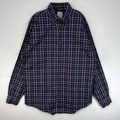 古着 ブルックスブラザーズ Brooks Brothers 長袖シャツ チェック 346 胸ポケ M  ネイビー系 マルチカラー メンズ