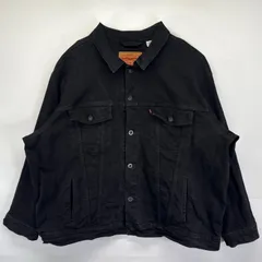 古着 リーバイス Levi's デニムジャケット 大きいサイズ トラッカージャケット Gジャン ブラックデニム 4XL  ブラック メンズ