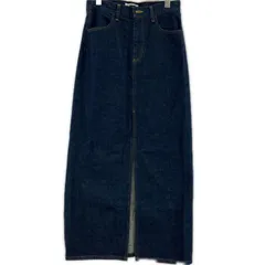 H BEAUTY＆YOUTH エイチ ビューティーアンドユース デニム スリットスカート sizeMEDIUM/ネイビー