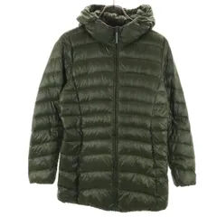 UNIQLO ユニクロ ウルトラライト ダウンパーカー M グリーン 収納袋付き レディース 古着