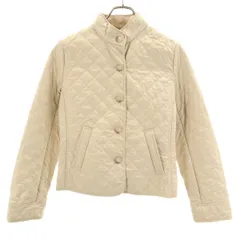 RALPH LAUREN ラルフローレン キルティングジャケット 7 クリーム レディース 古着